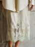 NEO NOIR KJOL YELINA HEAVY SATEEN CHAMPAGNE