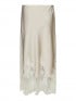 NEO NOIR KJOL YELINA HEAVY SATEEN CHAMPAGNE