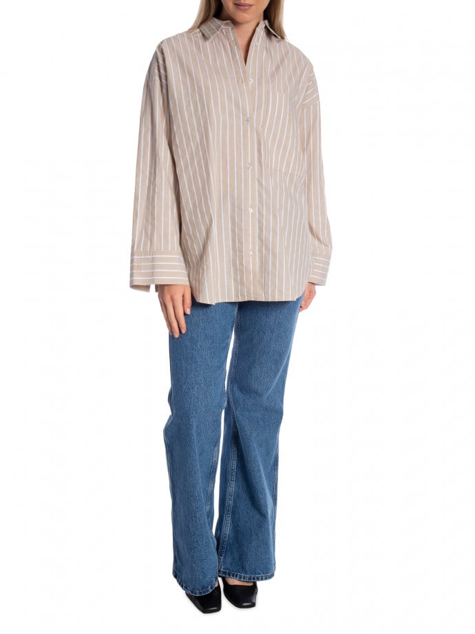 BY MALENE BIRGER SKJORTA DERRIS OLD BEIGE