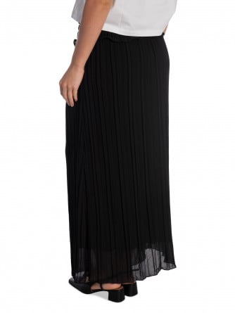 KJOL LONG PLEATED NOIR