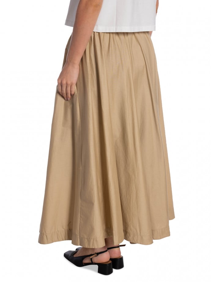 KJOL COTTON ELEGANT LONGCAMEL