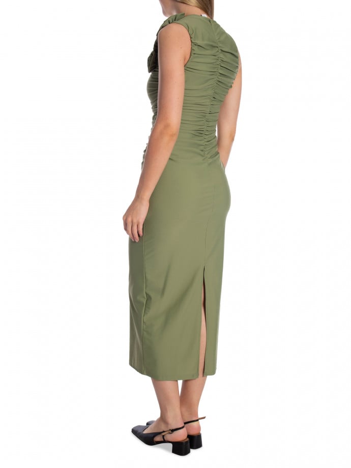 Y.A.S KLÄNNING YASDONA OIL GREEN