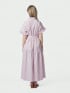 NEO NOIR KLÄNNING NESSIE STRUCTURE STRIPE LIGHT PINK