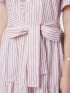 NEO NOIR KLÄNNING NESSIE STRUCTURE STRIPE LIGHT PINK