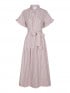 NEO NOIR KLÄNNING NESSIE STRUCTURE STRIPE LIGHT PINK