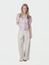 NEO NOIR SKJORTA FRANNIE STRIPE LIGHT PINK