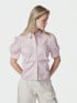 NEO NOIR SKJORTA FRANNIE STRIPE LIGHT PINK
