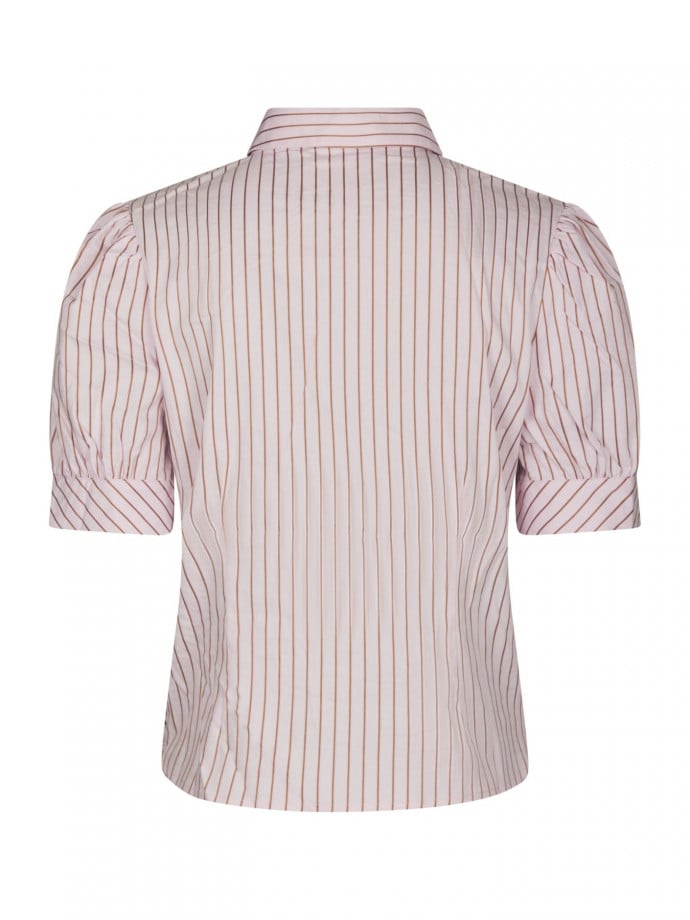 NEO NOIR SKJORTA FRANNIE STRIPE LIGHT PINK