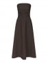 NEO NOIR KLÄNNING KIMA LINEN DARK BROWN