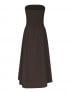 NEO NOIR KLÄNNING KIMA LINEN DARK BROWN