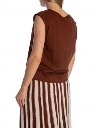 SELECTED FEMME TOPP CALLI CHERRY MAHOGANY