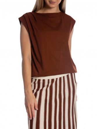 SELECTED FEMME TOPP CALLI CHERRY MAHOGANY