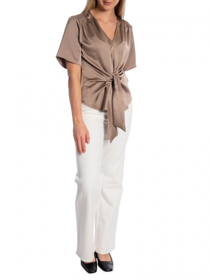 NEO NOIR BLUS CASADIA HEAVY SATEEN DARK TAUPE