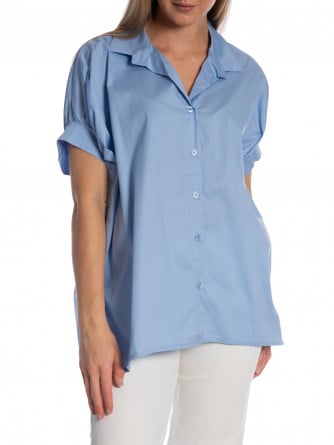 SKJORTA OVERSIZED BLUE