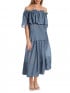 COPENHAGEN MUSE KJOL MOLLY A-LINE BLUE MIRAGE