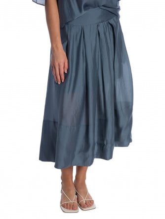 COPENHAGEN MUSE KJOL MOLLY A-LINE BLUE MIRAGE