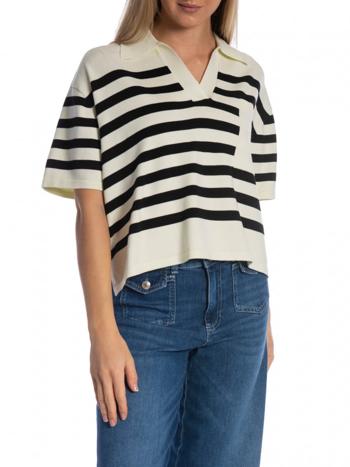NOELLA TOPP MARYANN DARRYLL BLACK STRIPE