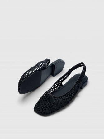 SELECTED FEMME SANDELETT MICHELLE BRAIDED BLACK