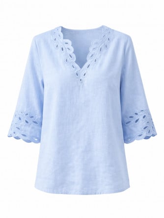 BLUS FLOWY LIGHT BLUE
