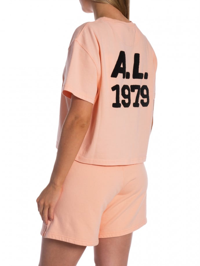ACQUA LIMONE TOPP ALASSIO CROPPED HEAVY PEACH