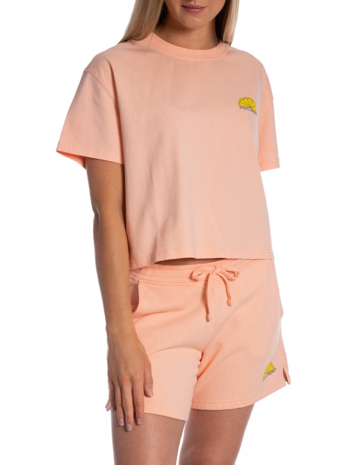 ACQUA LIMONE TOPP ALASSIO CROPPED HEAVY PEACH