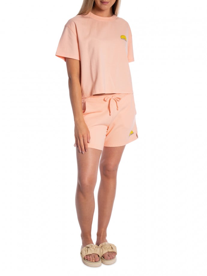 ACQUA LIMONE TOPP ALASSIO CROPPED HEAVY PEACH
