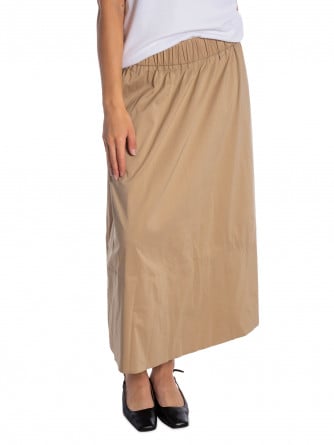NEO NOIR KJOL YARA POPLIN LIGHT TAUPE