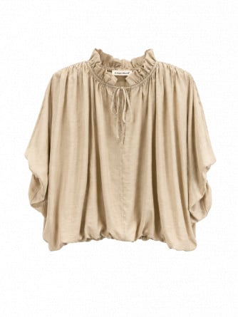 TOPP CROPPED BALLOON BEIGE