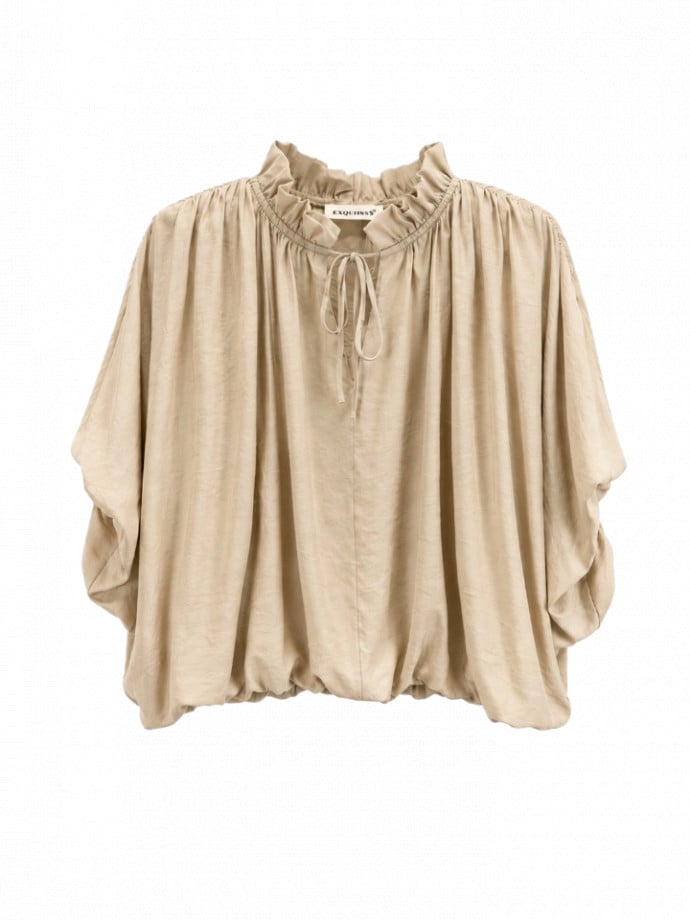 TOPP CROPPED BALLOON BEIGE
