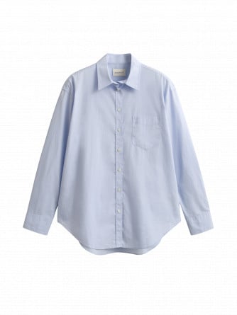 GANT SKJORTA REL CLASSIC POPLIN LIGHT BLUE