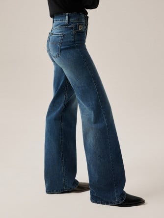 LOIS JEANS PALAZZO RE RAM COBALT L32