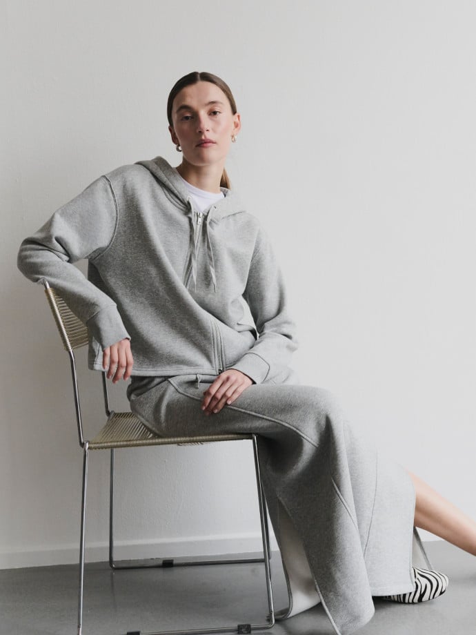 LEVETE ROOM TRÖJA NUKA 9 LT GREY MELANGE