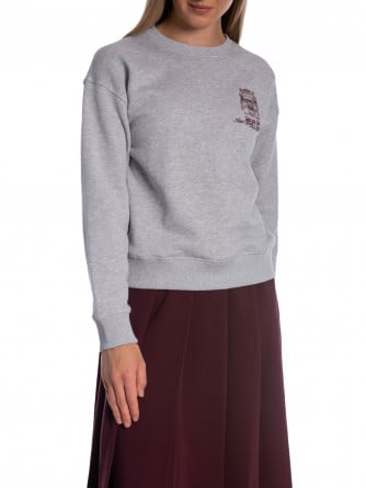 GANT TRÖJA GRAPHIC LIGHT GREY MELANGE