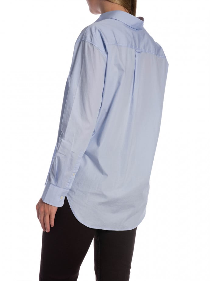 GANT SKJORTA REL CLASSIC POPLIN LIGHT BLUE