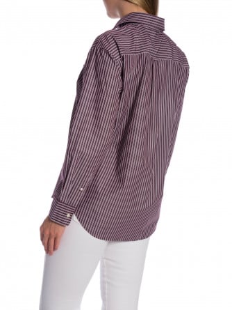 GANT SKJORTA REL CLASSIC POPLIN DARKENED WINE