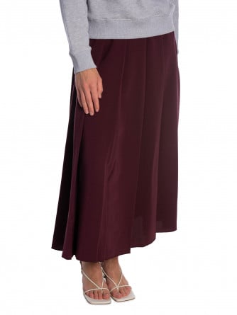 GANT KJOL WIDE PLEATED DARKENED WINE