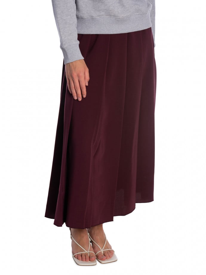 GANT KJOL WIDE PLEATED DARKENED WINE