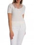 TOPP SHEER LACE TRIMMED WHITE