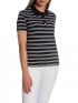GANT TOPP TWIN STRIPED PIQUE POLO EVENING BLUE