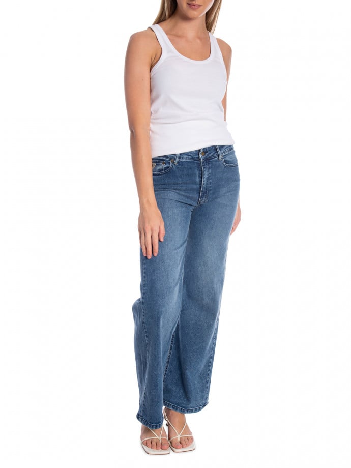 LOIS JEANS PALAZZO RE RAM COBALT L30