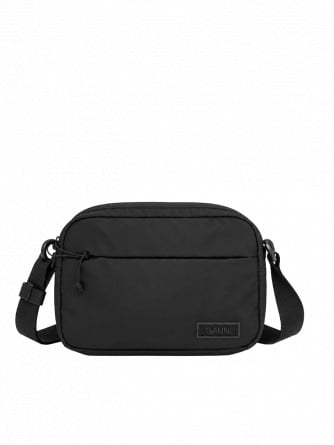 GANNI VÄSKA RECYCLED TECH FABRIC BLACK 