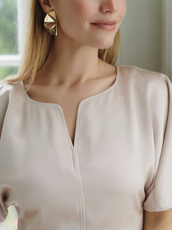 NEO NOIR BLUS JOSINE HEAVY SATEEN CHAMPAGNE