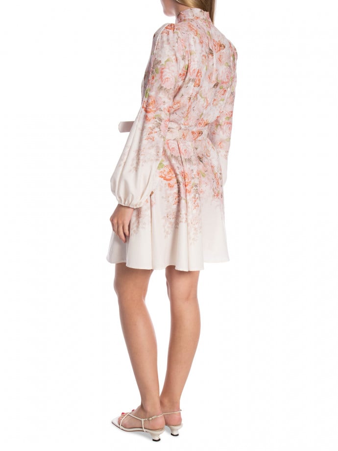KLÄNNING SHORT FLOWER PRINTED WHITE 