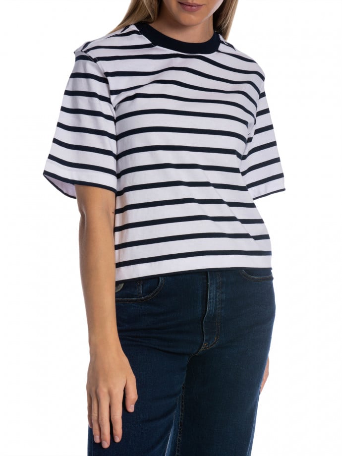 TWIST & TANGO TOPP CHELSEY NAVY WHITE STRIPE