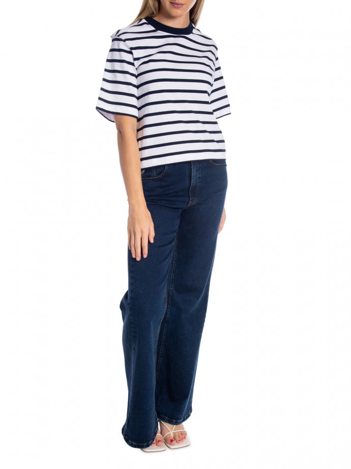 TWIST & TANGO TOPP CHELSEY NAVY WHITE STRIPE