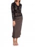 Y.A.S TOPP YASLACEY LACE BLACK