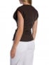 CO'COUTURE TOPP LUNA PLEAT DARK BROWN