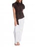 CO'COUTURE TOPP LUNA PLEAT DARK BROWN