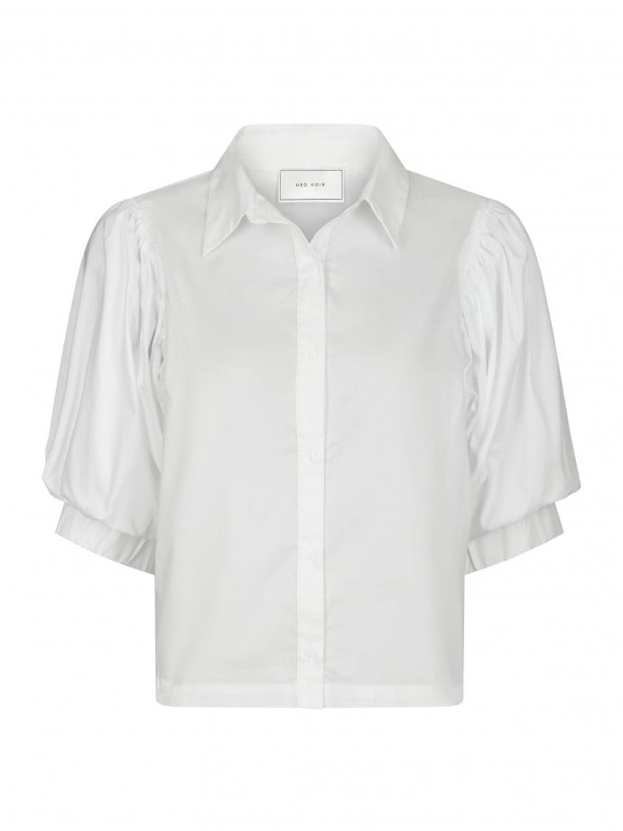 NEO NOIR SKJORTA ETTA POPLIN WHITE