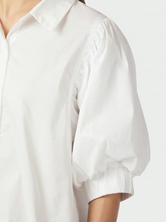 NEO NOIR SKJORTA ETTA POPLIN WHITE
